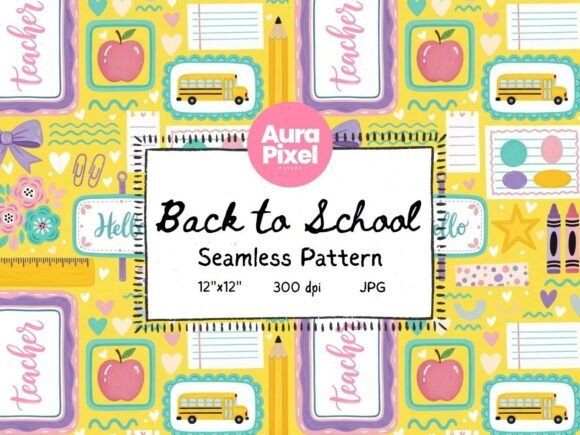 Download Back to School Digital Paper Seamless - Seamless Collection