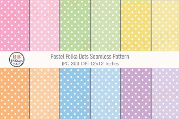 Download Pastel Polka Dots Seamless Pattern Paper - Seamless Collection