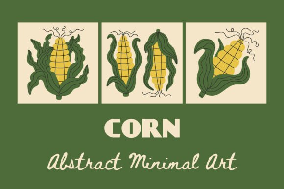 Download Corn Abstract Minimal Art Set PNG JPG - Abstract Collection
