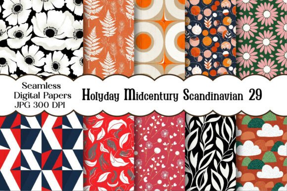 Download Holyday Midcentury Scandinavian Seamless - Seamless Collection