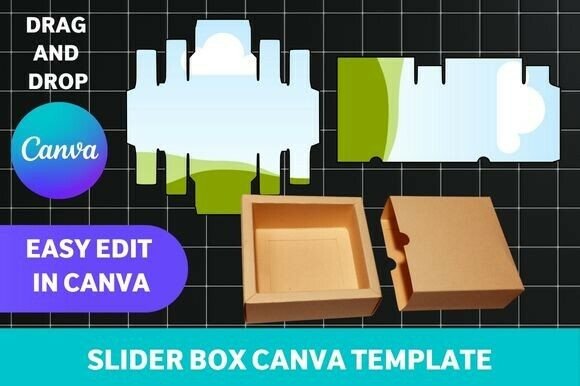 Download Slider Box with Lid Canva Template - Canva template Collection