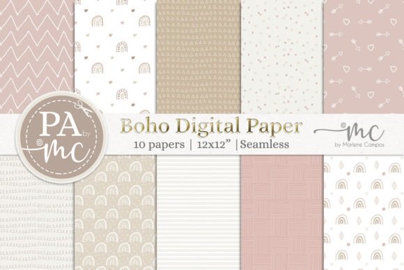 Download Natural Boho Digital Paper Seamless - Seamless Collection