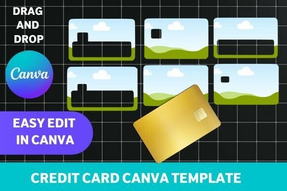 Download Credit Card Skin Canva Template - Canva template Collection