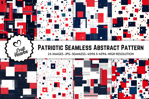 Download Patriotic Seamless Abstract Pattern - Abstract Collection
