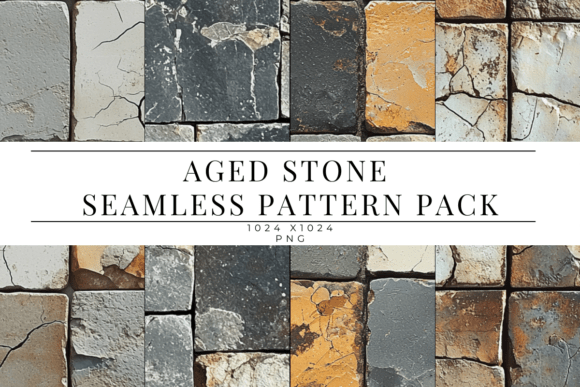 Download Aged Stone Tile Seamless Pattern Pack - Seamless Collection