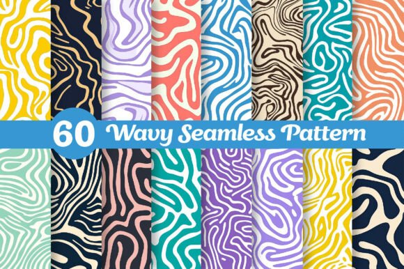 Download Abstract Wavy Contour Seamless Pattern - Abstract Collection