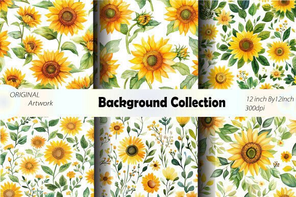 Download Sunflower Background Wallpaper Seamless - Seamless Collection