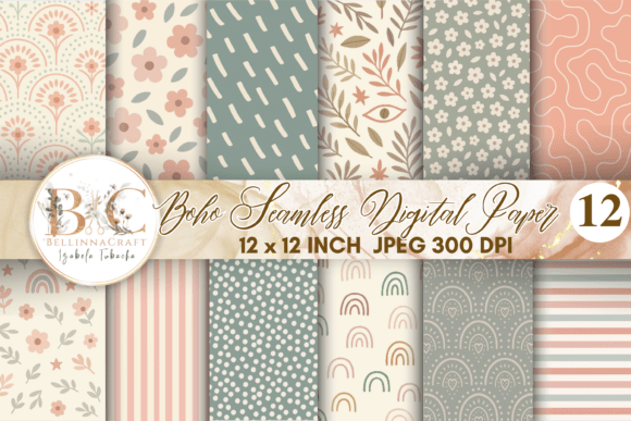 Download Boho Seamless Digital Paper - Seamless Collection