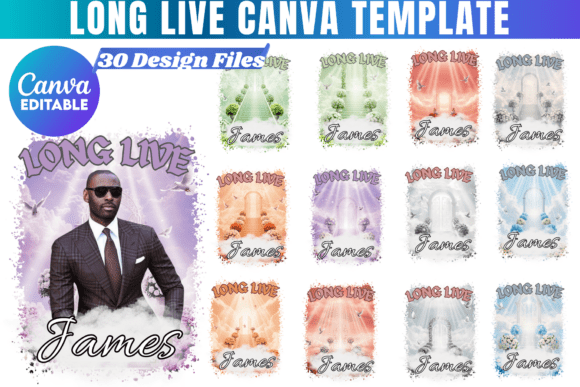 Download Long Live Memorial TShirt Canva Template - Canva template Collection