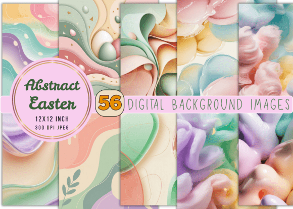 Download Abstract Art Easter Digital Backgrounds - Abstract Collection