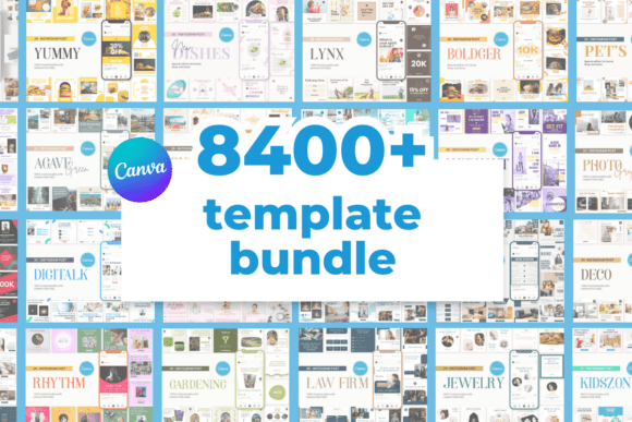 Download 8400+ Social Media Canva Template Bundle - Canva template Collection