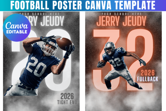 Download Football Poster Canva Template - Canva template Collection