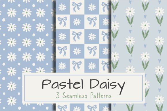 Download Pastel Daisy Seamless Patterns - Seamless Collection