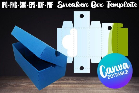 Download Sneakers Box Canva Template SVG - Canva template Collection