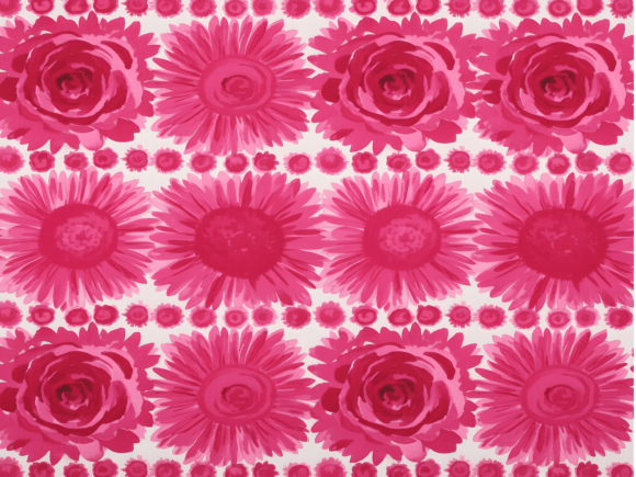 Download Retro 1950s Hot Pink Floral Seamless Pat - Seamless Collection